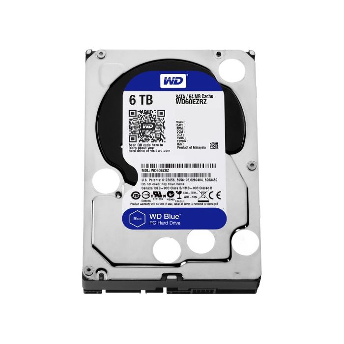 majs gård Bære Western Digital Blue WD60EZRZ 6 TB 3.5" Internal Hard Disk Drive (HDD) SATA  III 6.0Gb/s 5400 RPM 64 MB | Fast Server Corp. www.srvfast.com