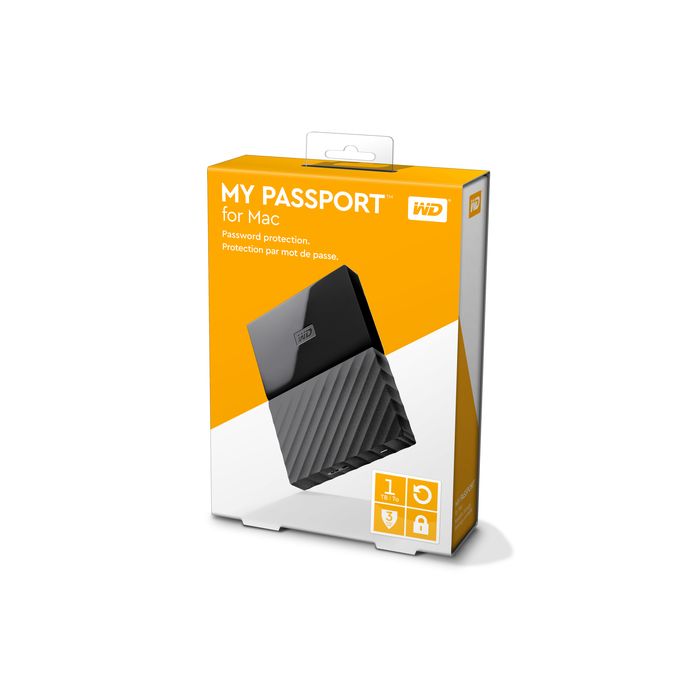 use wd - my passport for mac 4tb external usb 3.0 portable hard drive - black
