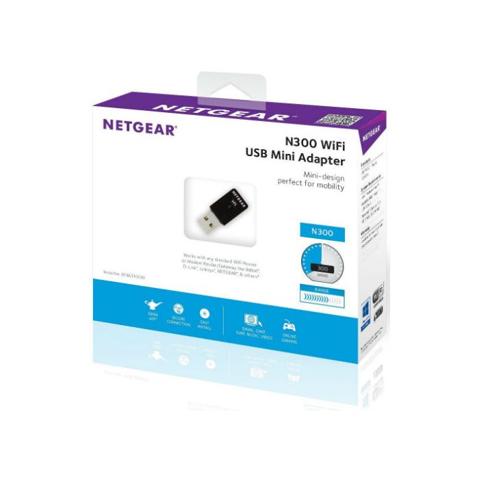 tre handicappet sum Netgear® WNA3100M N300 2.4GHz Wireless-N USB 802.11 b/g/n Micro Adapter |  Fast Server Corp. www.srvfast.com