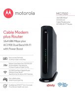 Refurbished: Motorola MG7550 DOCSIS 3.0 Cable Modem plus AC1900 Wi-Fi Router 686 Mbps Comcast Xfinity Time Warner Cable